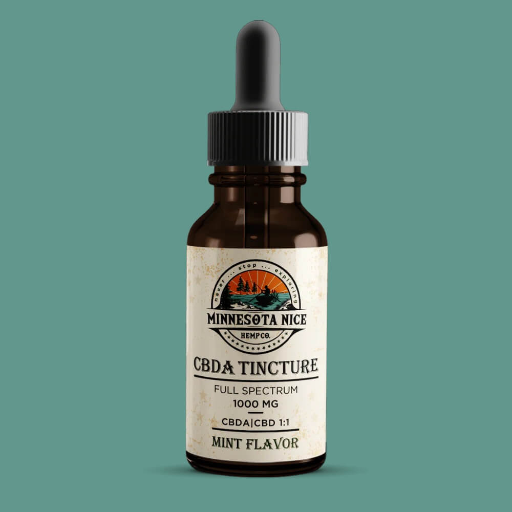 Minnesota Nice – 1:1 CBDA CBD Tincture 1000mg | Full-Spectrum Hemp Extract