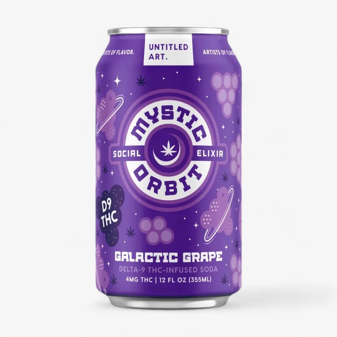Mystic Orbit – Galactic Grape by Untitled Art | 4-Pack