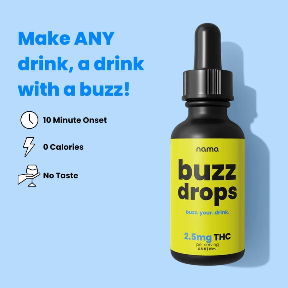 Nama Buzz Drops™ - CBD THC Drink Drops
