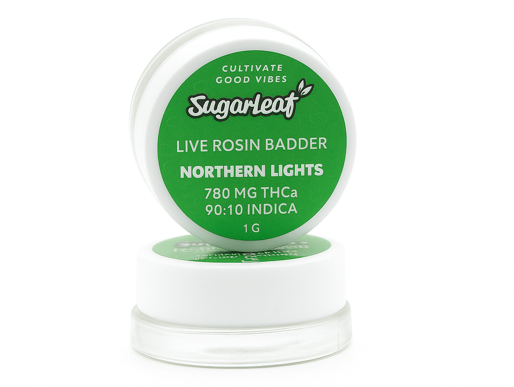 Northern Lights – Indica | 1g Live Rosin THCA Badder (780mg)