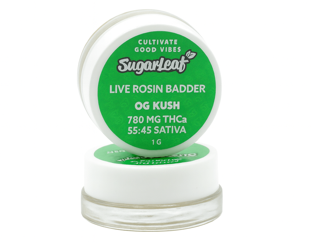 OG Kush – Sativa | 1g Live Rosin THCA Badder
