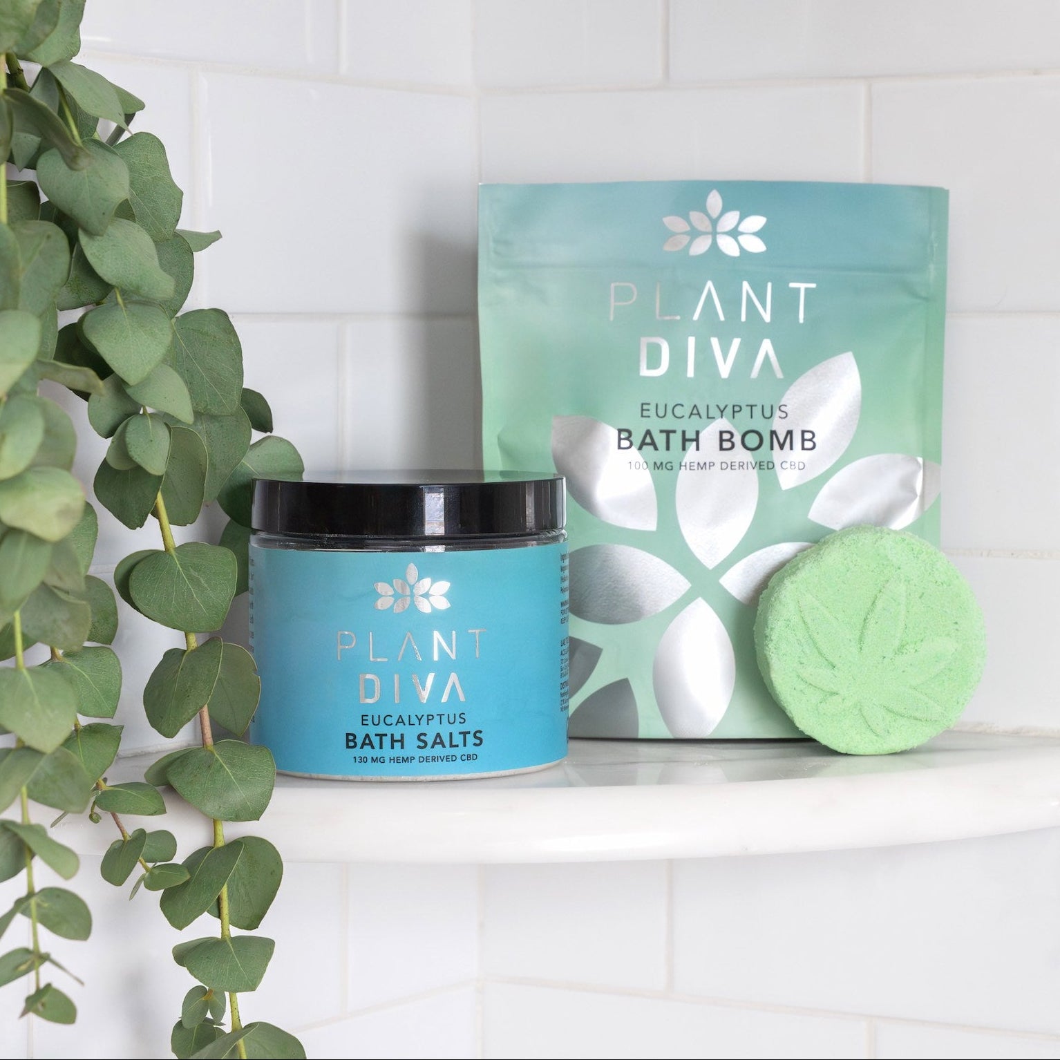 Plant Diva Eucalyptus 100mg CBD Bath Bomb