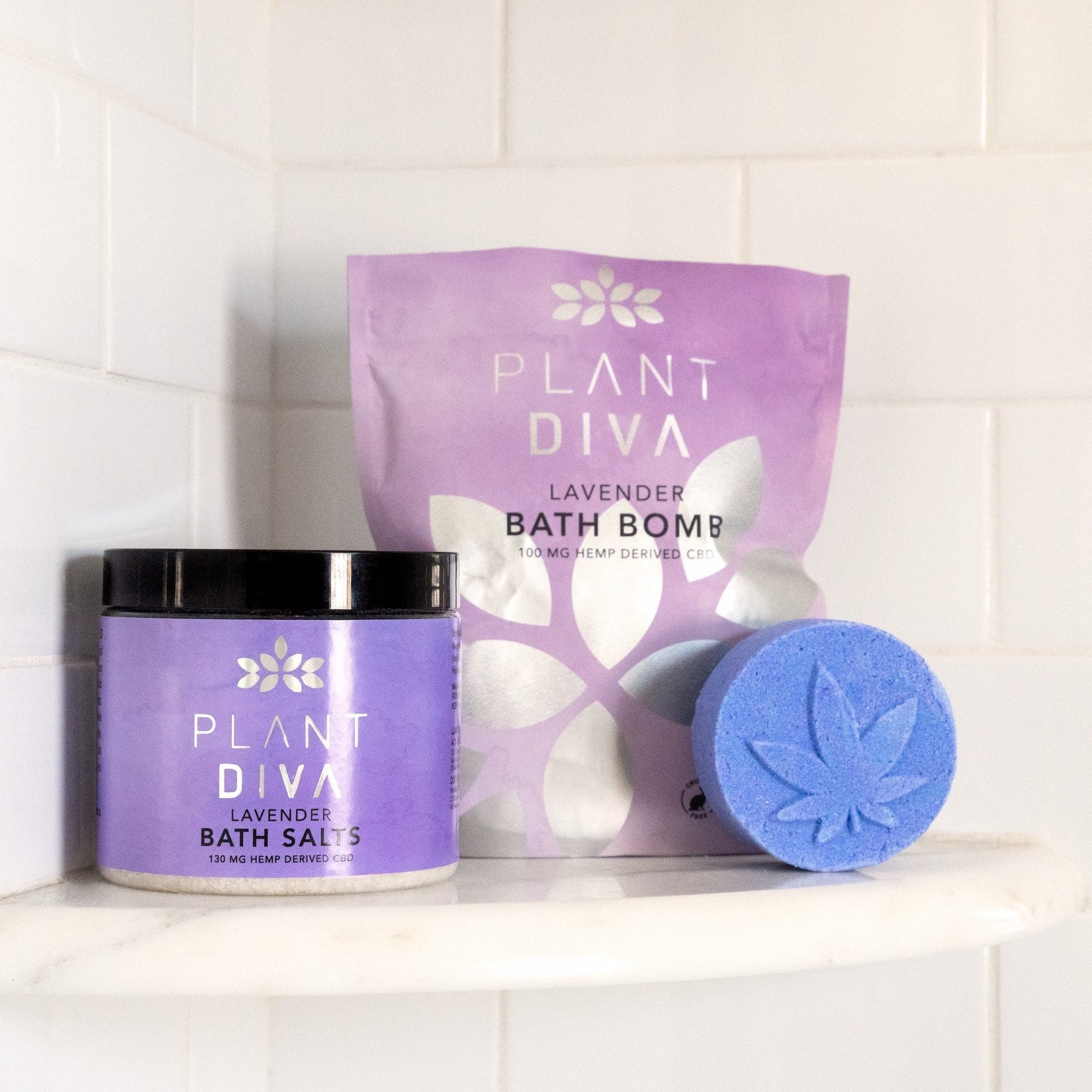 Plant Diva Lavender 100mg CBD Bath Bomb