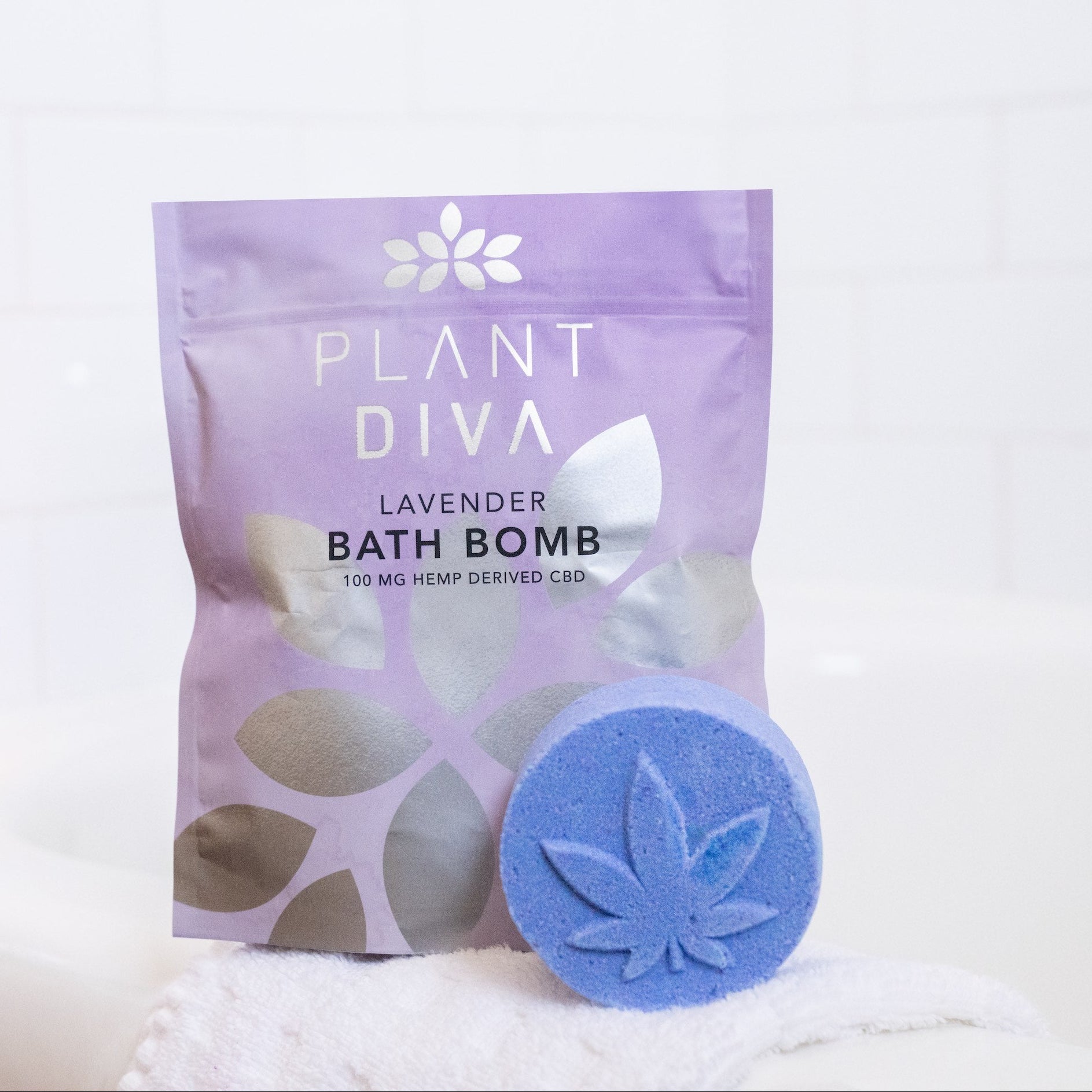 Plant Diva Lavender 100mg CBD Bath Bomb