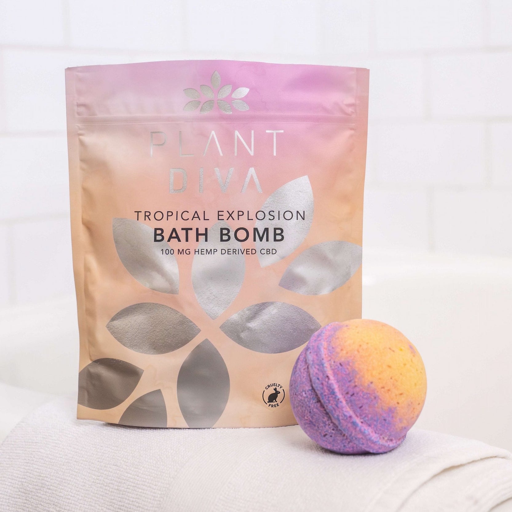 Plant Diva Tropical 100mg CBD Bath Bombs