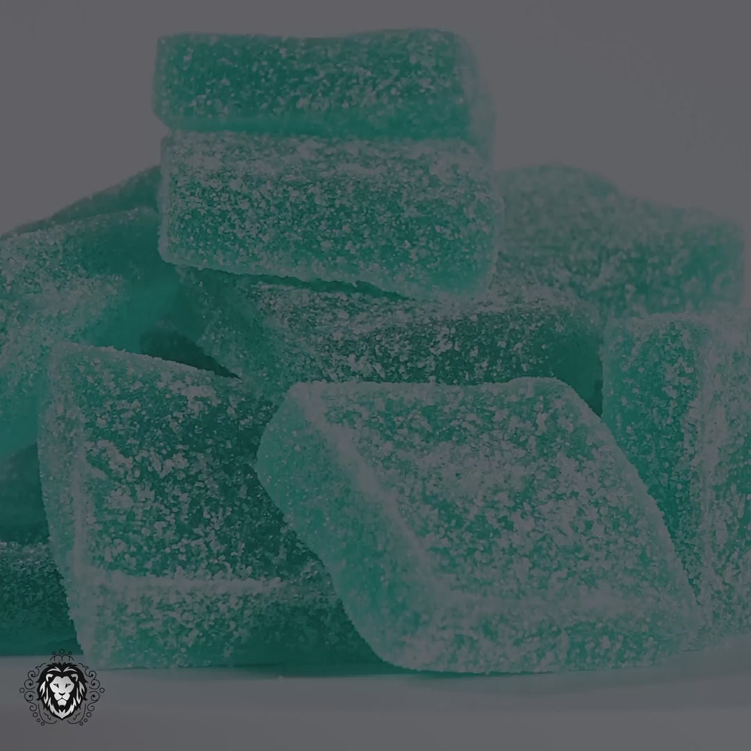 Slap! Blue Raspberry Indica THC Gummies | 25mg Each | 500mg Total | 20 Pack