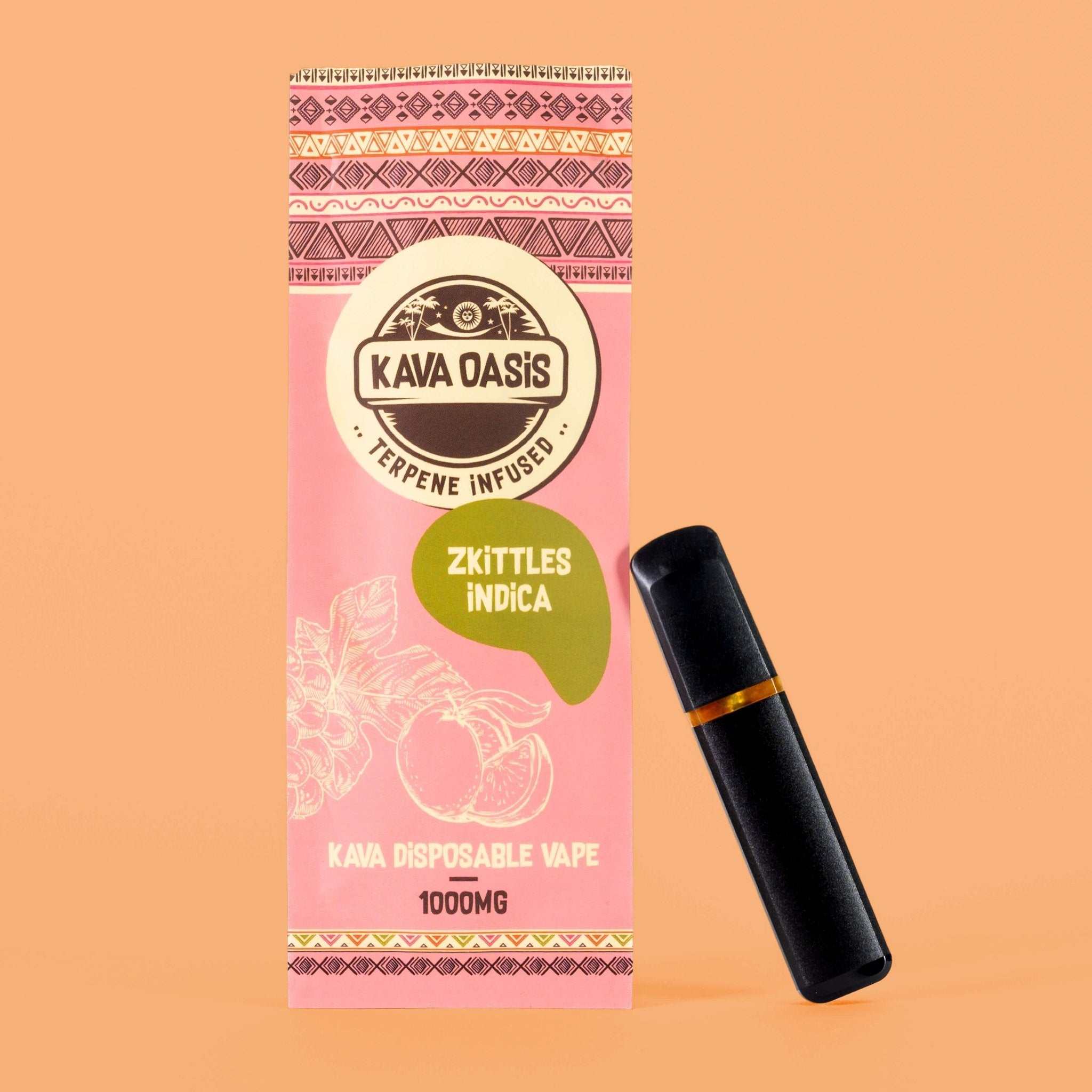 Relaxation Redefined: Kava Vape 1000mg with Zkittles Indica Terpenes