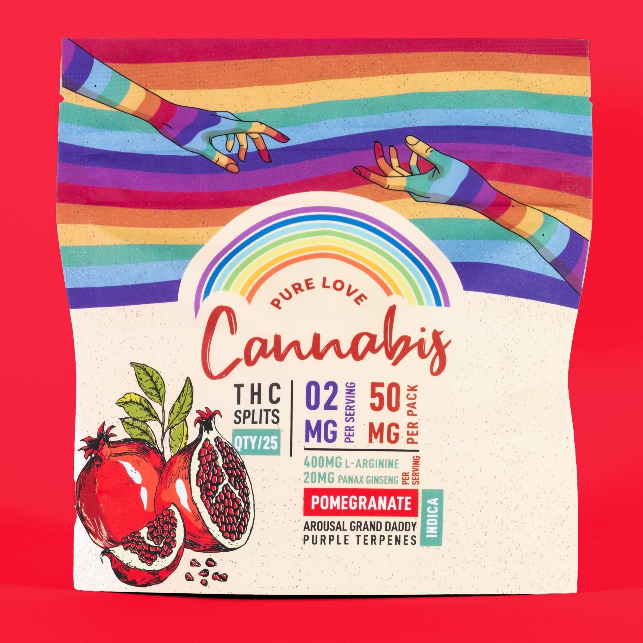 Sex Gummies with THC - Pomegranate (25 Pack)