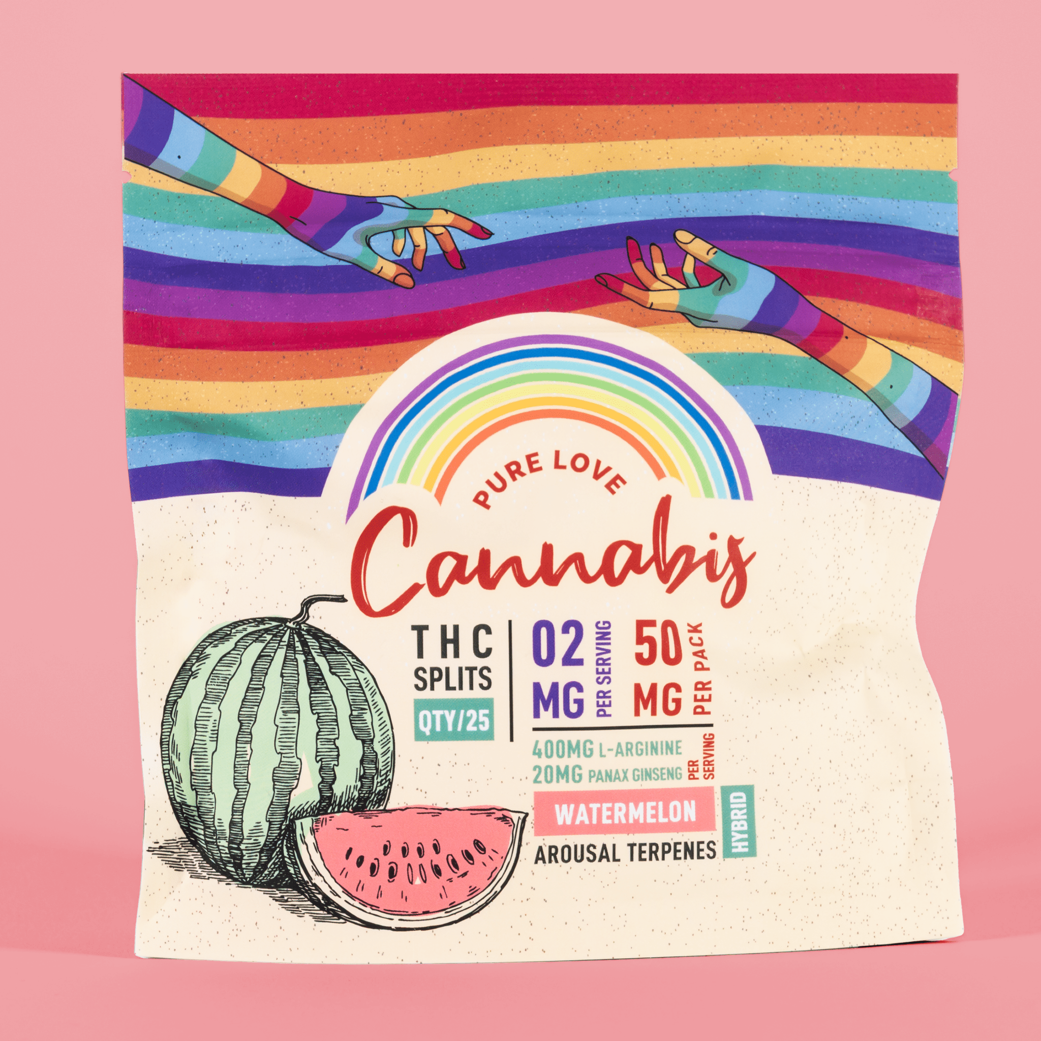 Sex Gummies with THC - Watermelon (25 Pack)