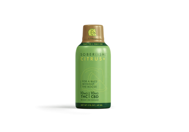 Sober(ish) Shots - Citrus | 10mg THC + 10mg CBD | 12 Pack