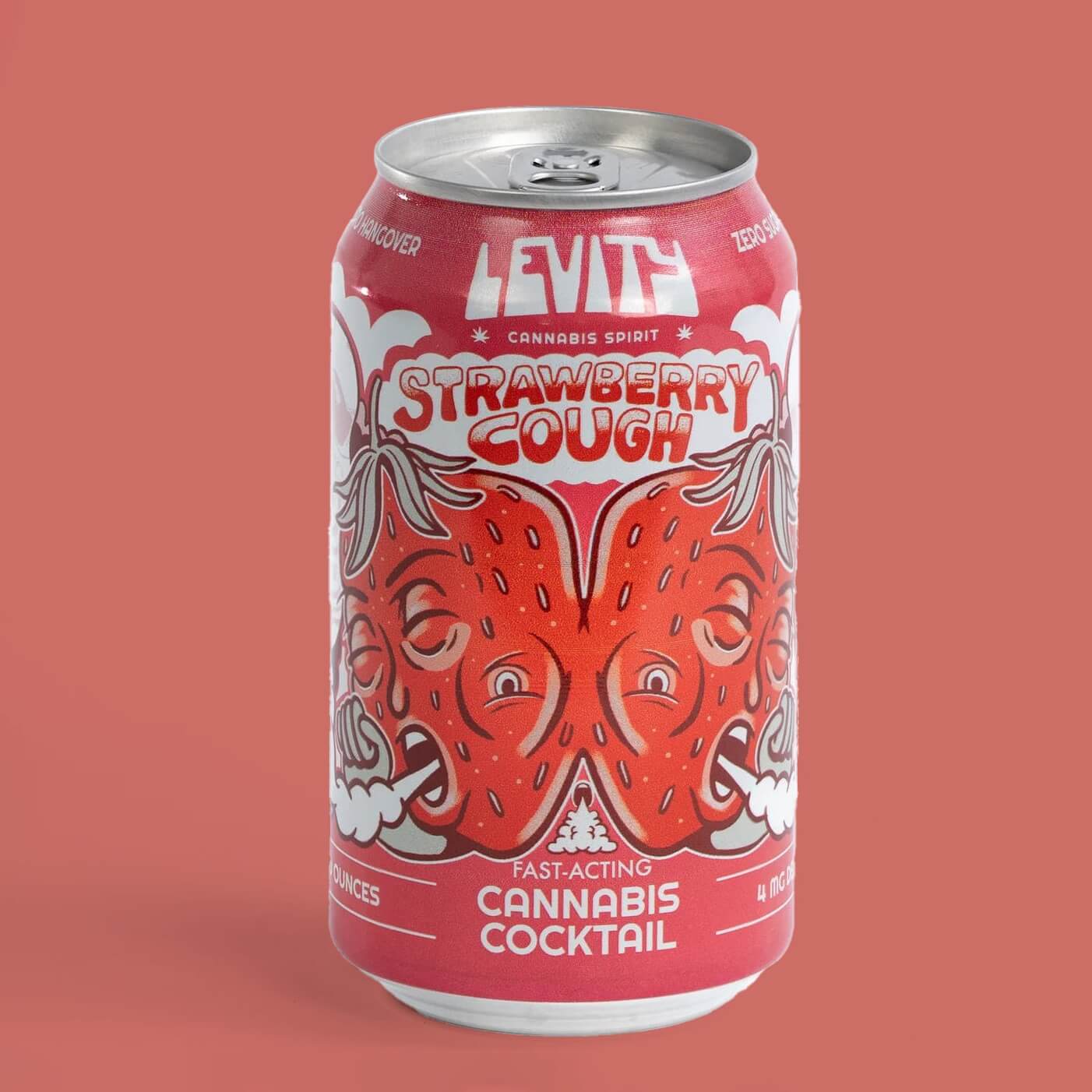 Strawberry Cough – Sugar-Free Strawberry Daiquiri (4mg THC) | 4-Pack