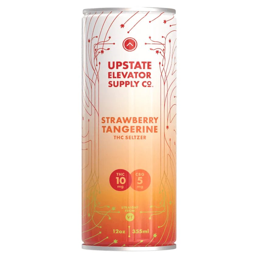 Strawberry Tangerine Seltzer | 10mg THC + 5mg CBG | 4-Pack