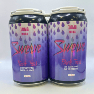 Swerve Purple Tears Seltzer – Live Resin Infused | 4-Pack
