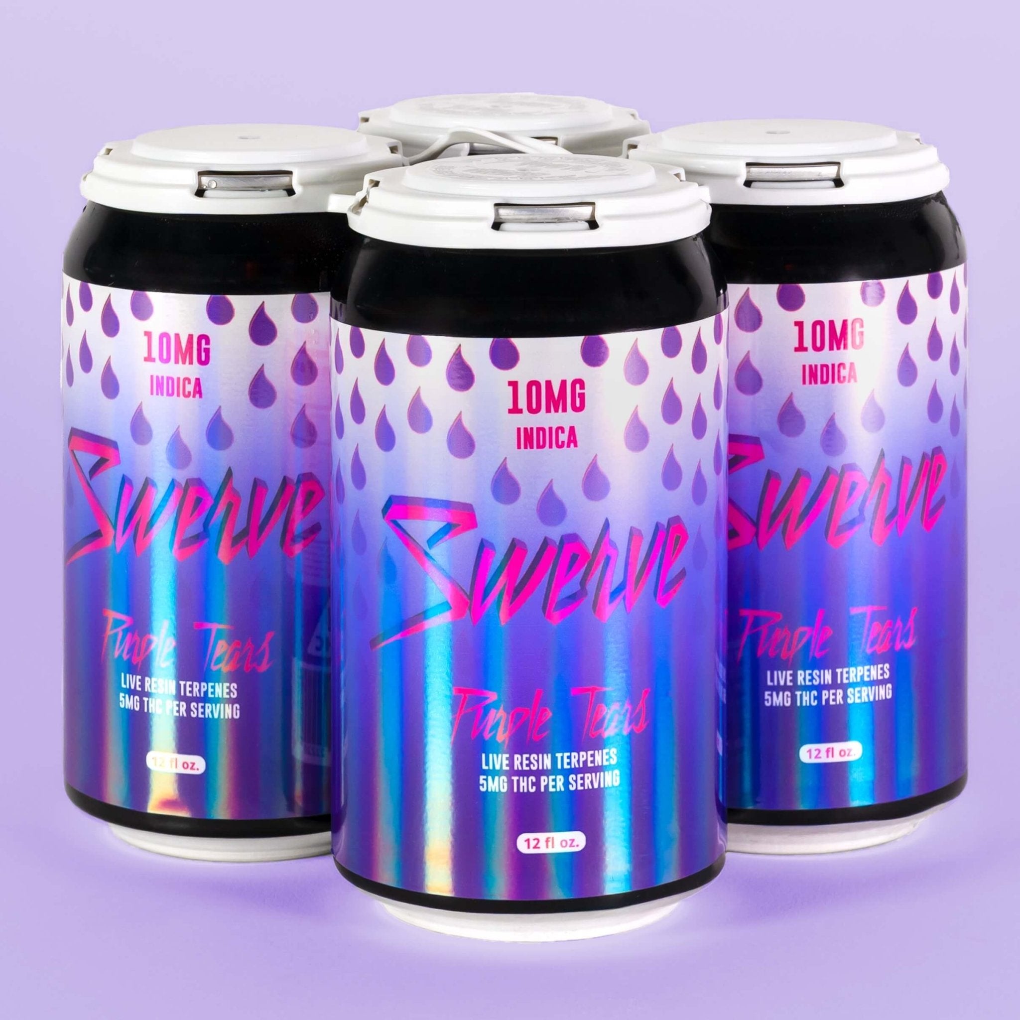 Swerve Purple Tears Seltzer – Live Resin Infused | 4-Pack