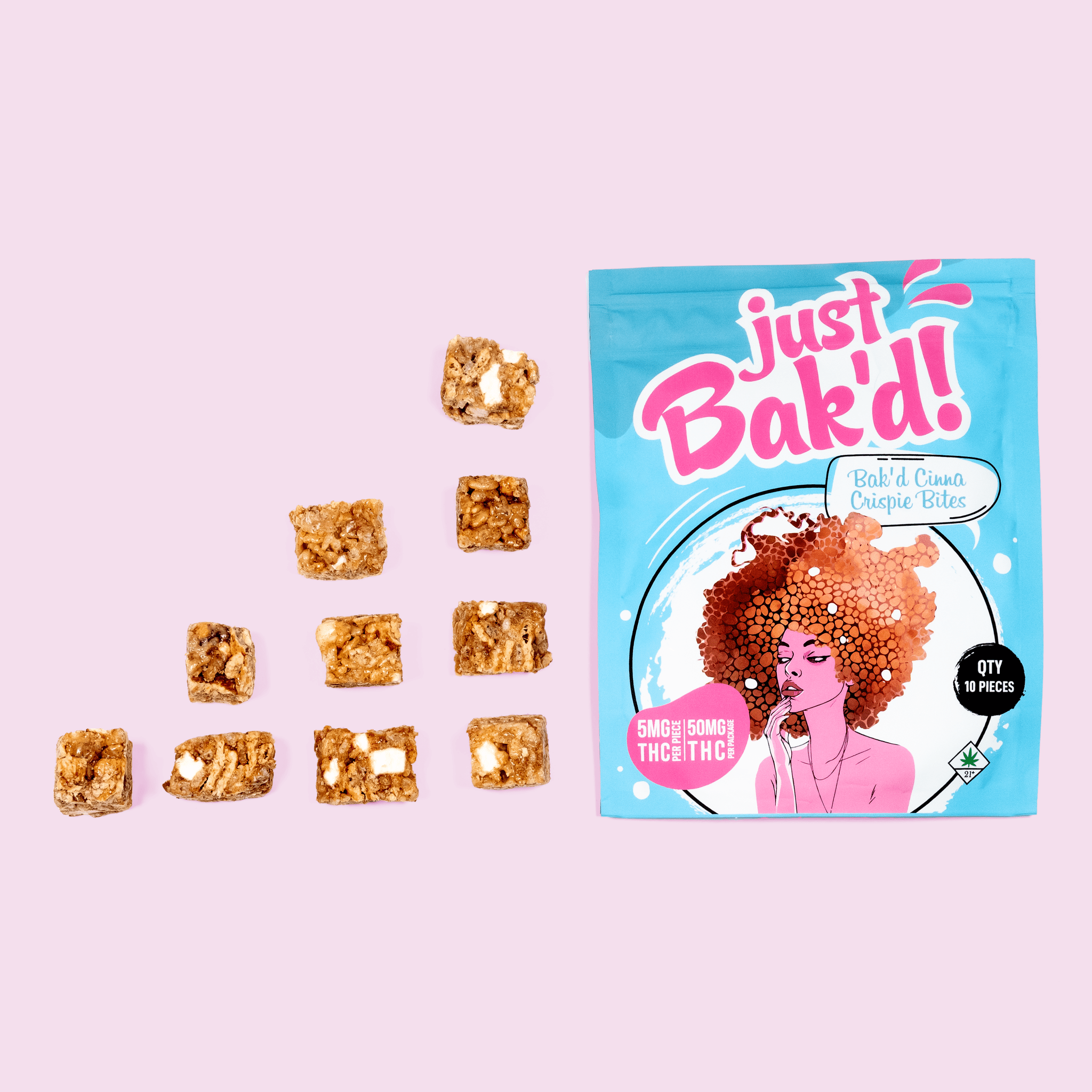 THC Baked Cinna Crispie Bites