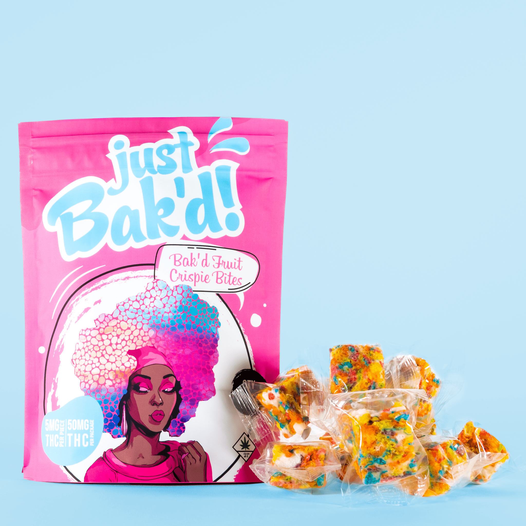 THC Baked Fruit Crispie Bites