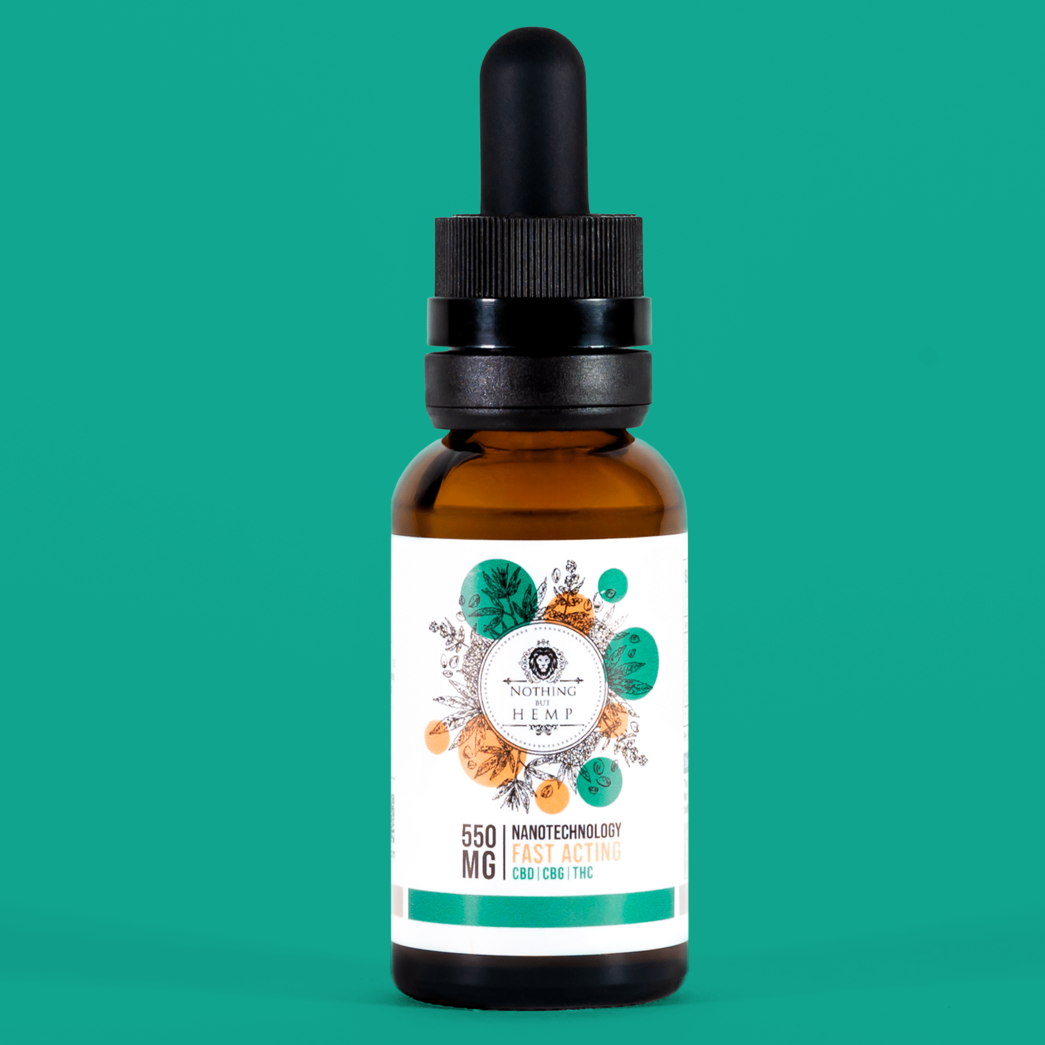 THC + CBD + CBG Tincture 550mg  | Beverage Enhancer