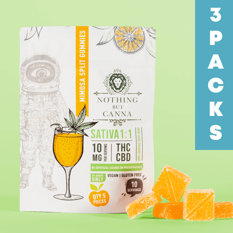 THC + CBD Gummies Pride Pack – 500mg THC + 500mg CBD | 10 Gummy Bags