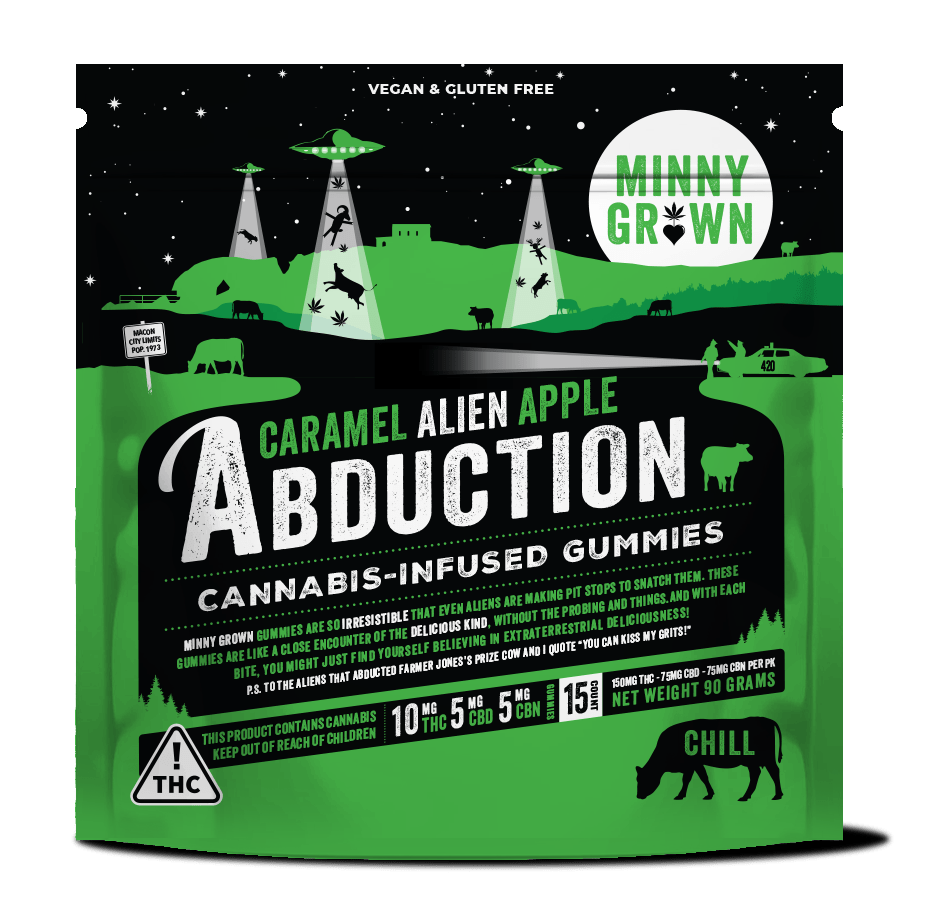 Cannabis Infused Gummies - Caramel Alien Apple