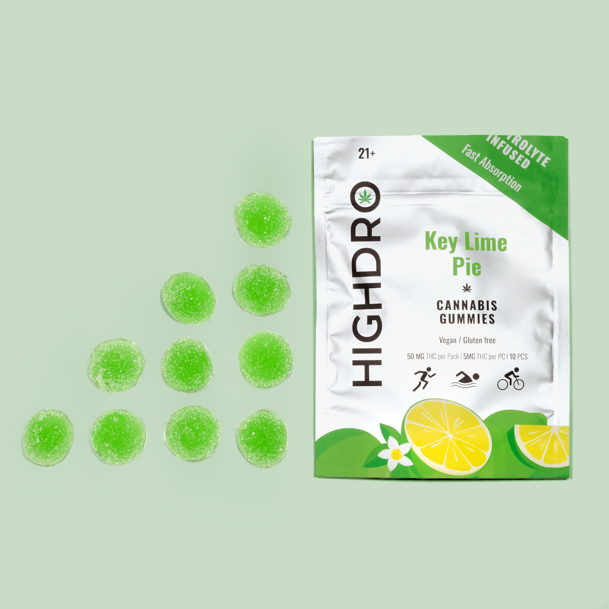THC Electrolyte Gummies - Key Lime Pie