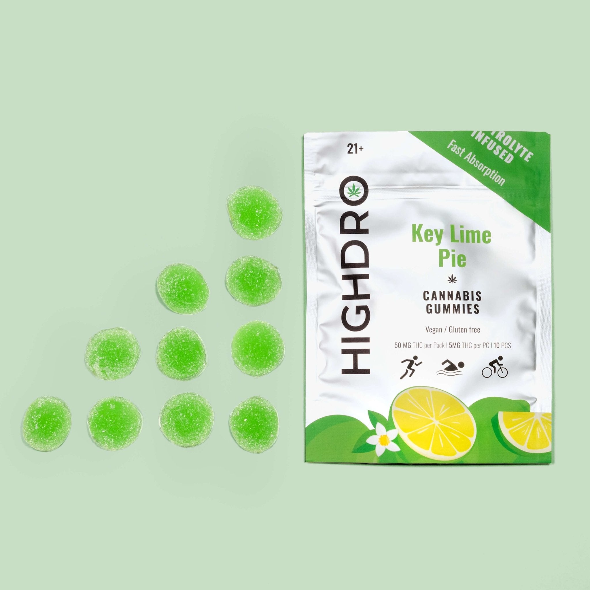 THC Electrolyte Gummies - Key Lime Pie