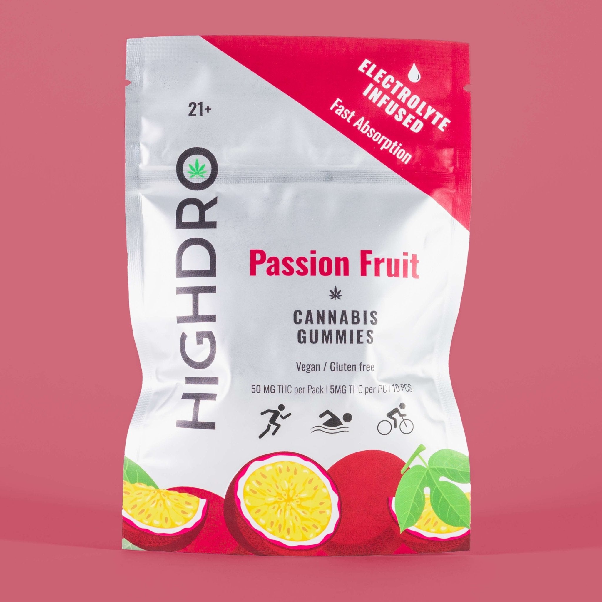 THC Electrolyte Gummies - Passion Fruit