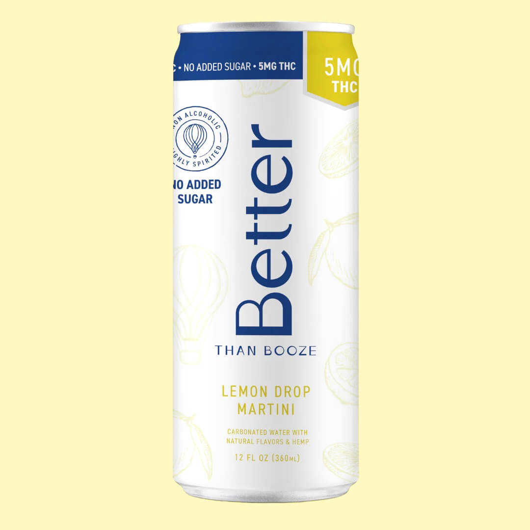 THC + No Sugar Added Lemon Drop Martini (4-pack)