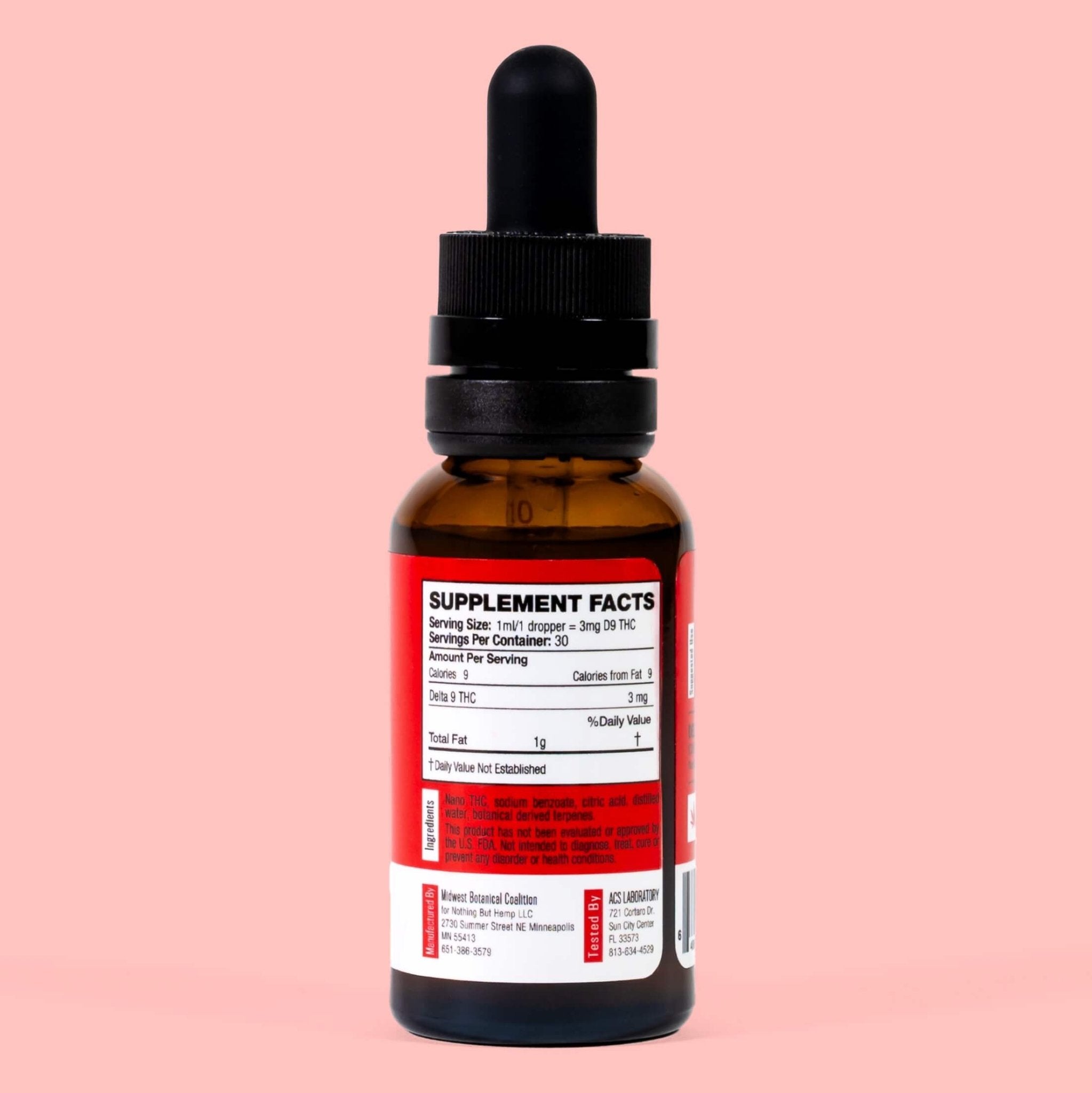 THC Tinctures - 90MG THC - Active
