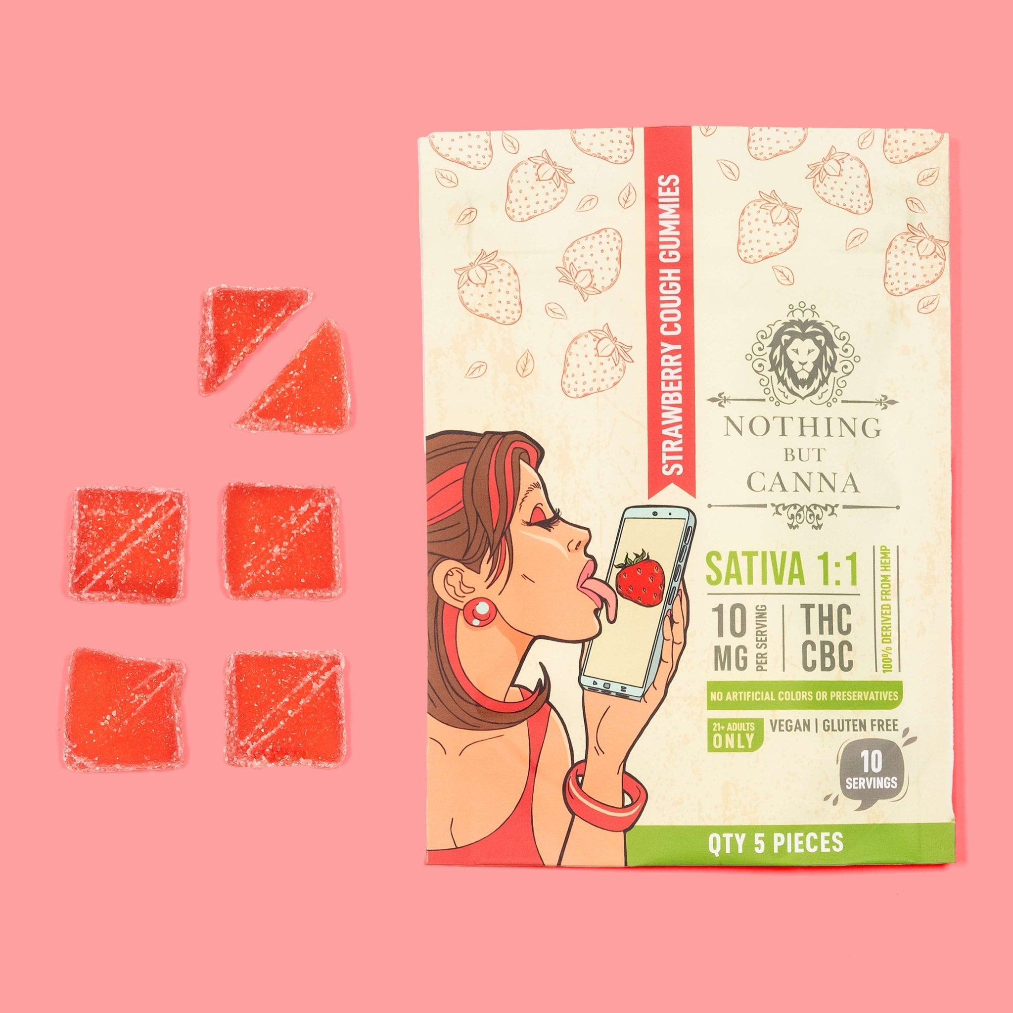 THC+CBC Gummies Strawberry Cough
