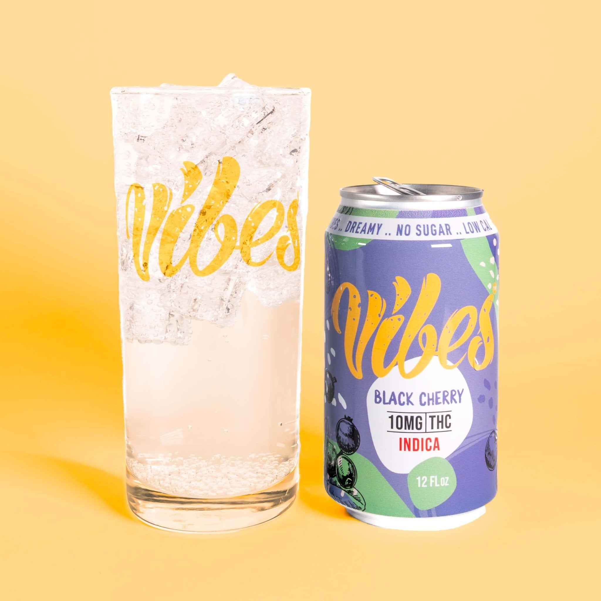 Vibes™ Black Cherry Chill | THC Seltzer | 4 Pack | Nothing But Hemp
