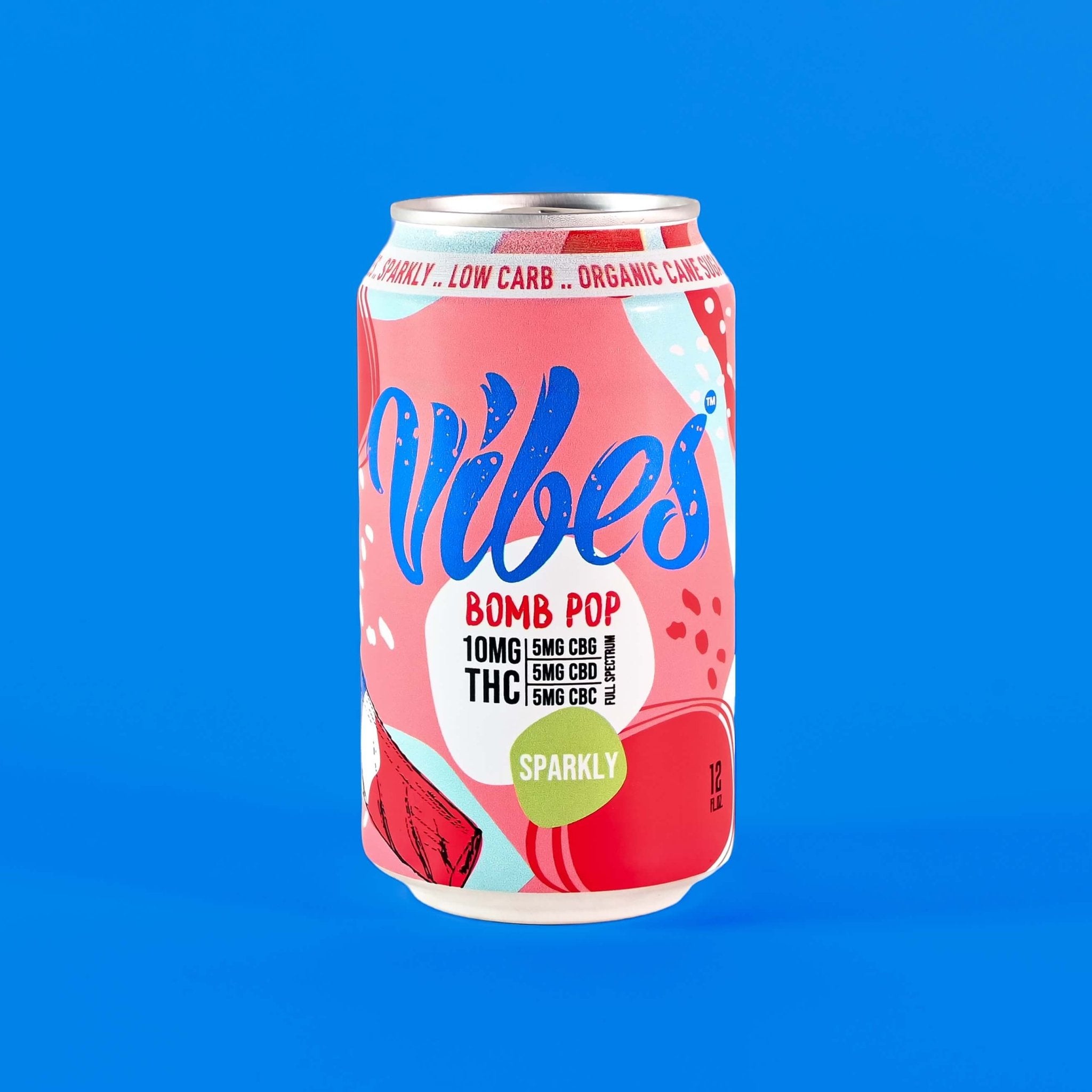 Vibes™ Bomb Pop - A Spark of Summer | Full Spectrum THC Cooler | 4 Pack