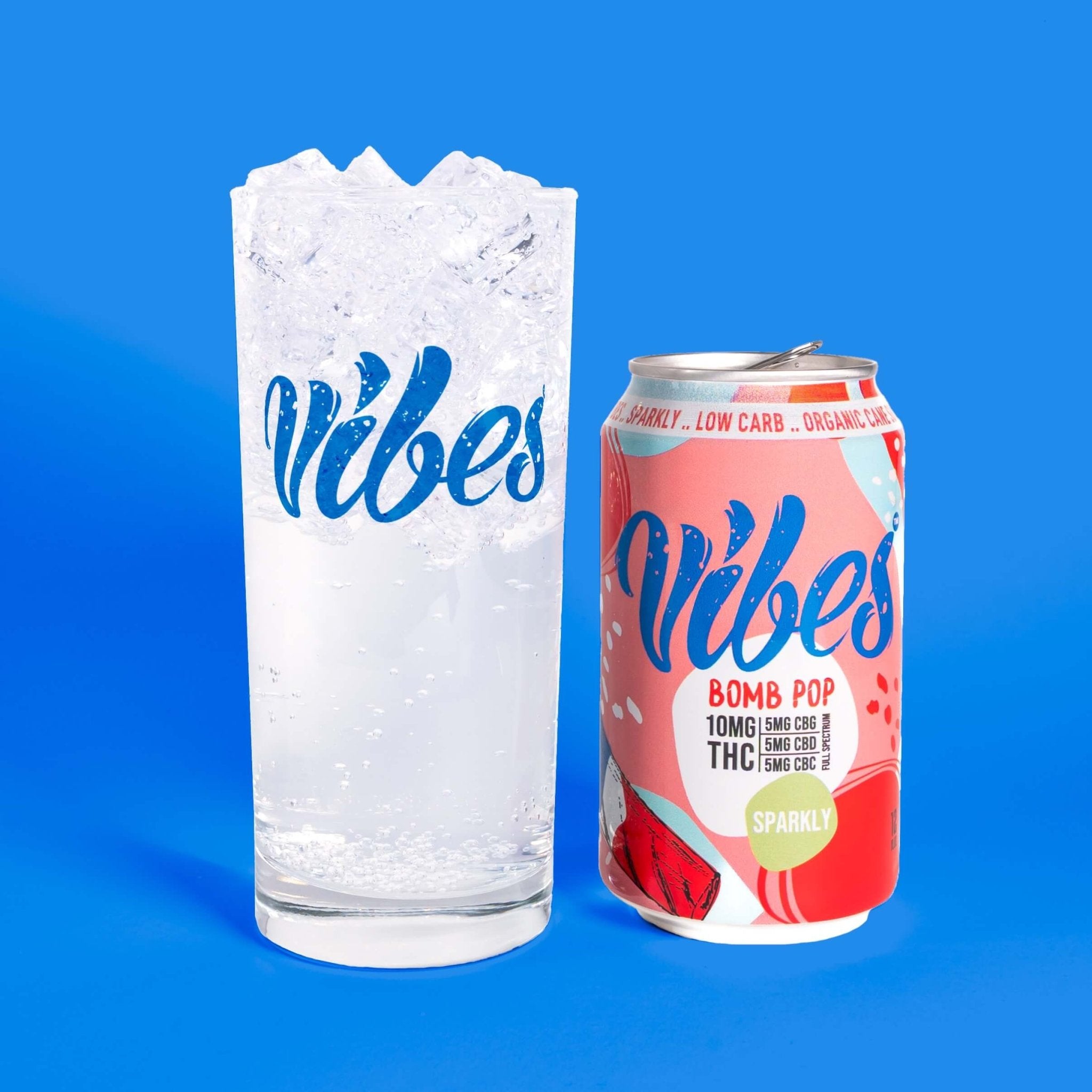 Vibes™ Bomb Pop - A Spark of Summer | Full Spectrum THC Cooler | 4 Pack