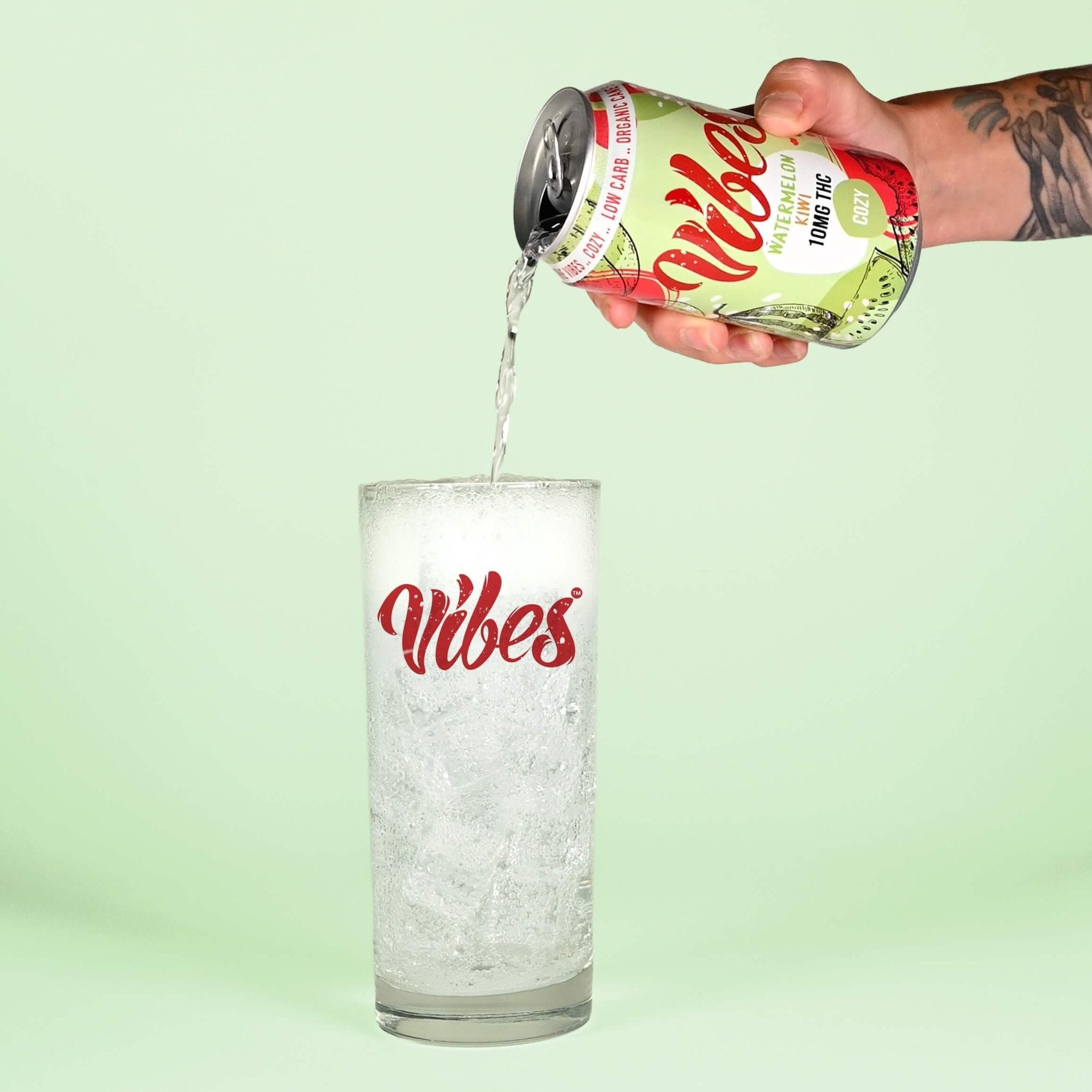 Vibes™ Cozy Watermelon Kiwi | THC Cooler | 4 Pack