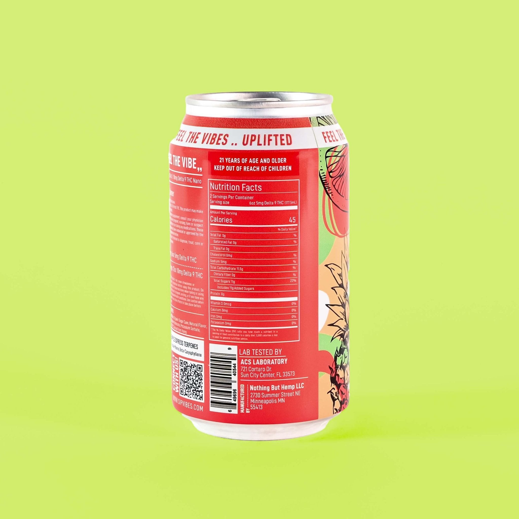 Vibes™ Fruit Punch Energize | THC Cooler | 4 Pack