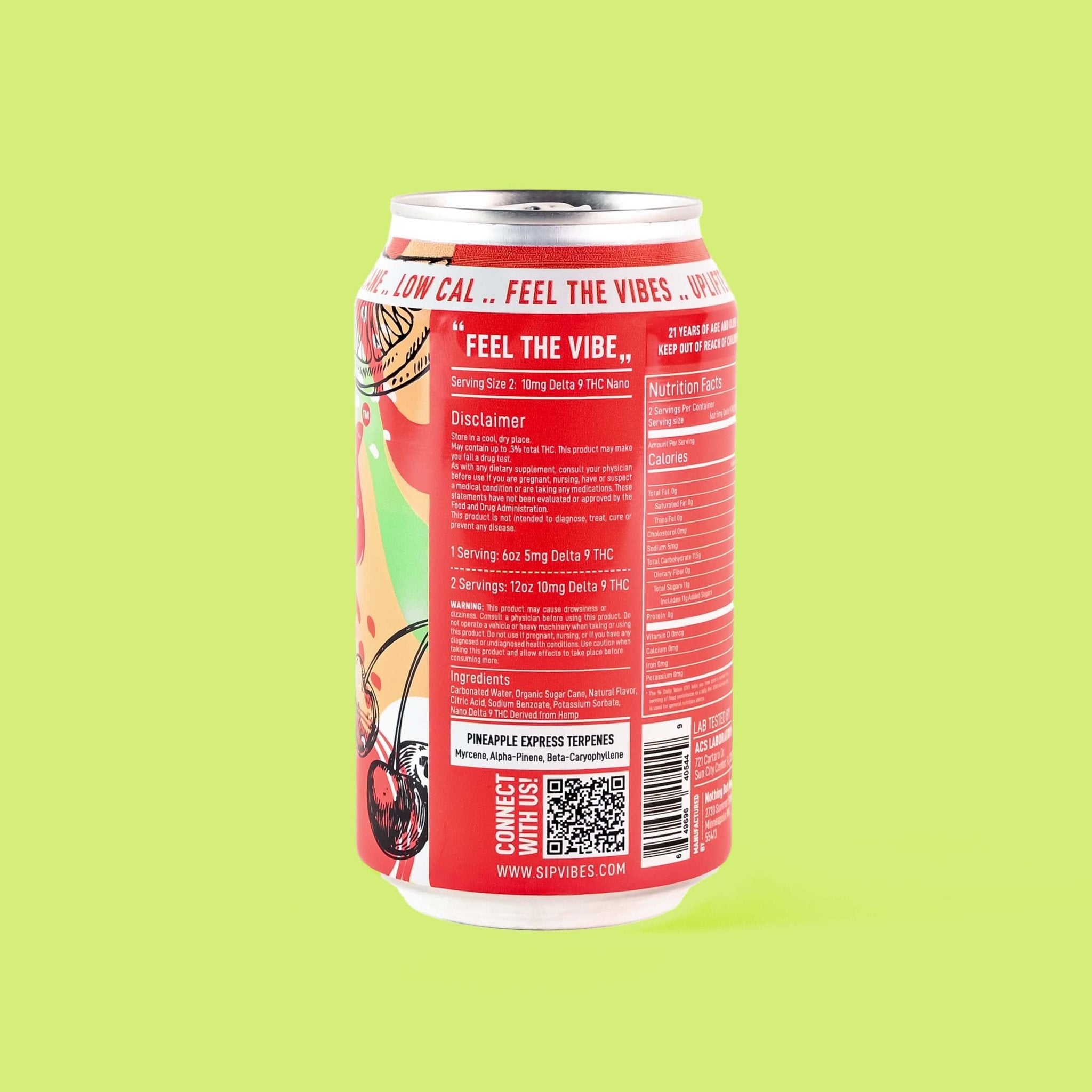 Vibes™ Fruit Punch Energize | THC Cooler | 4 Pack
