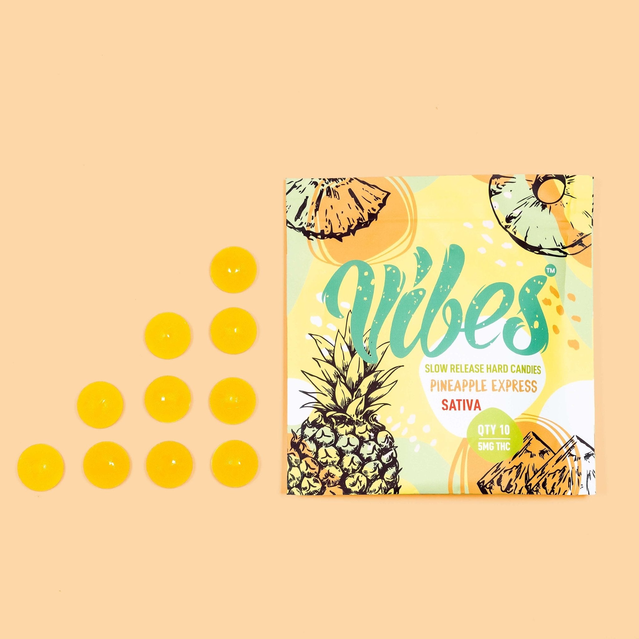 Vibes™ Hard Candies | Pineapple Express Sativa | 200mg