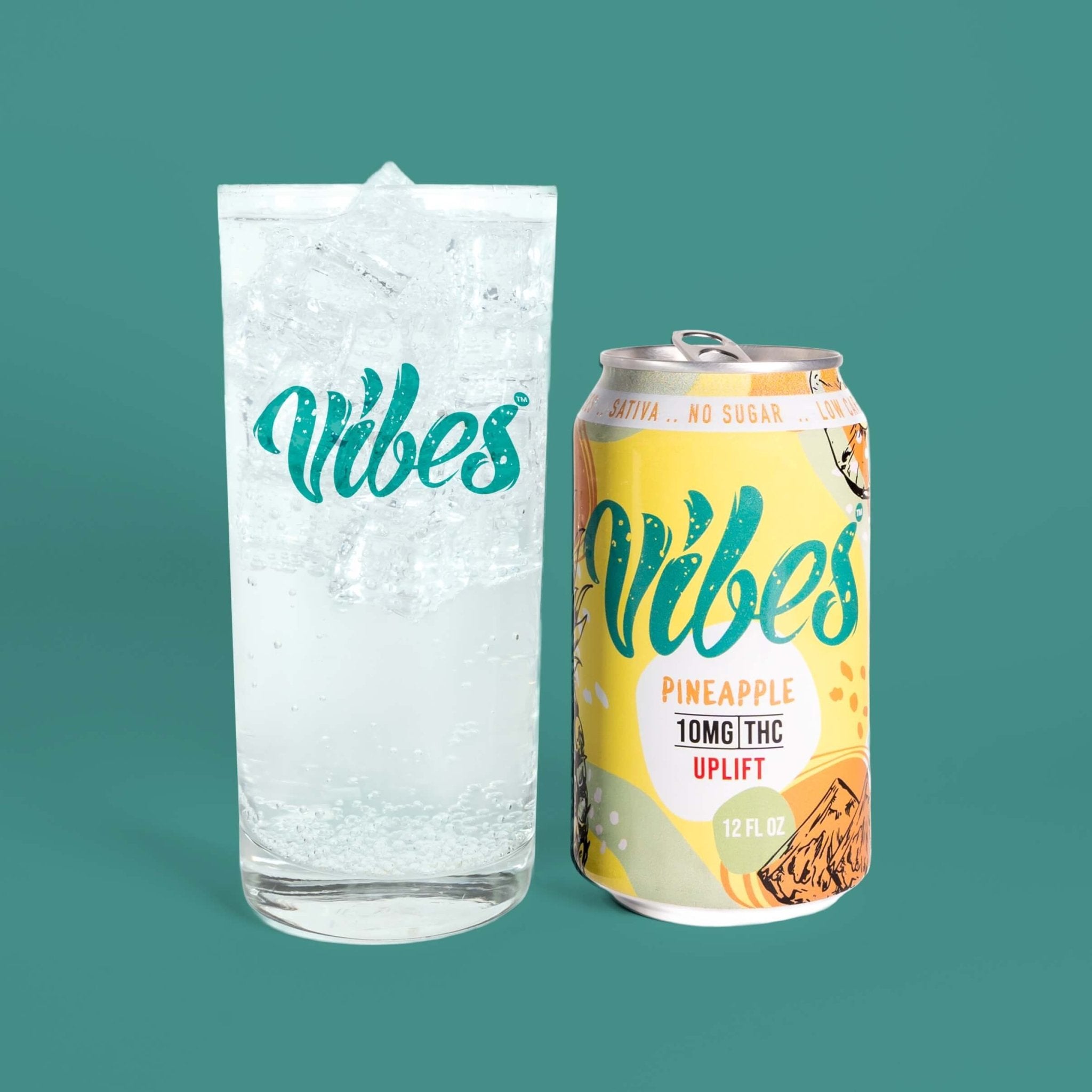 Vibes™ Pineapple Uplift  | THC Seltzer | 4 Pack