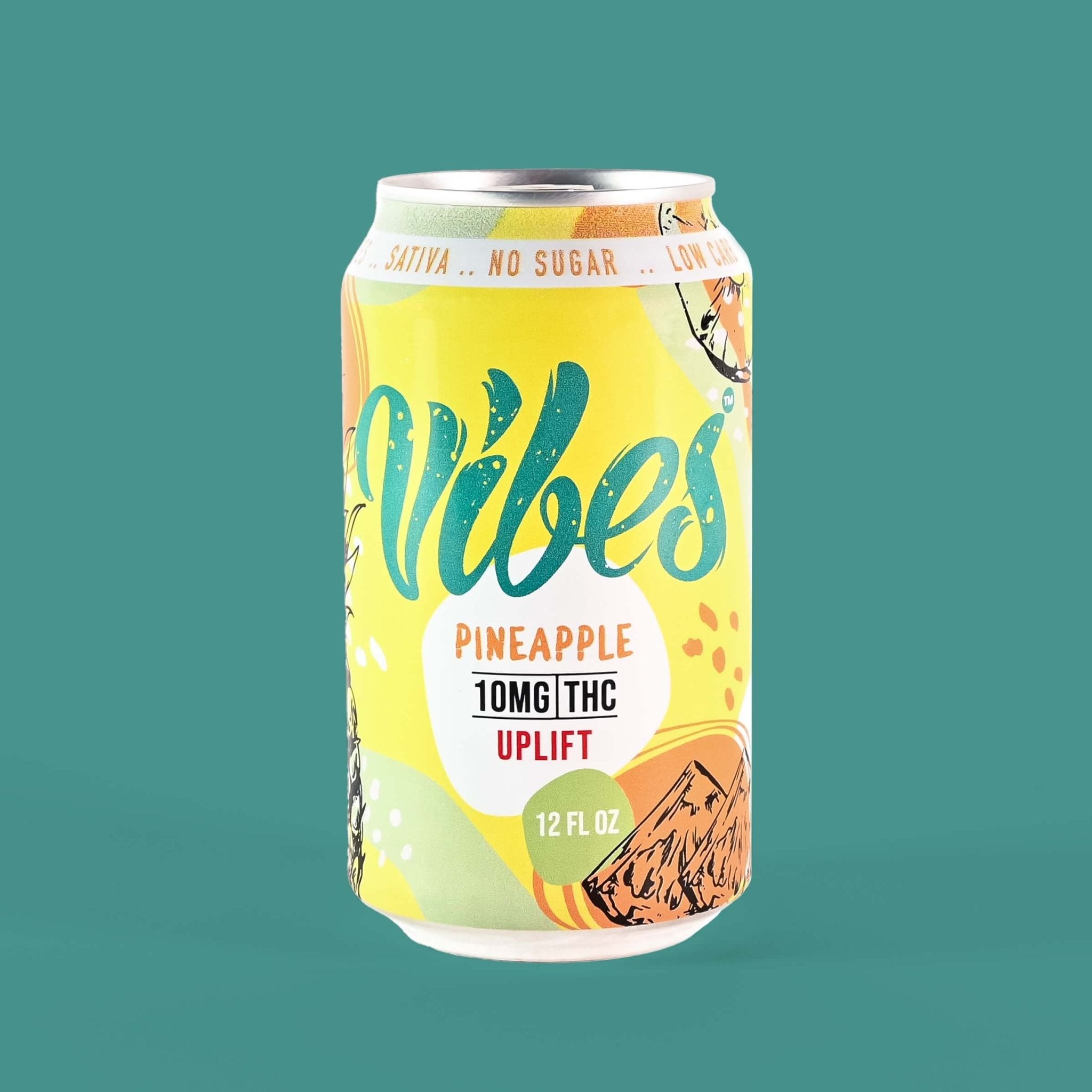 Vibes™ Pineapple Uplift  | THC Seltzer | 4 Pack