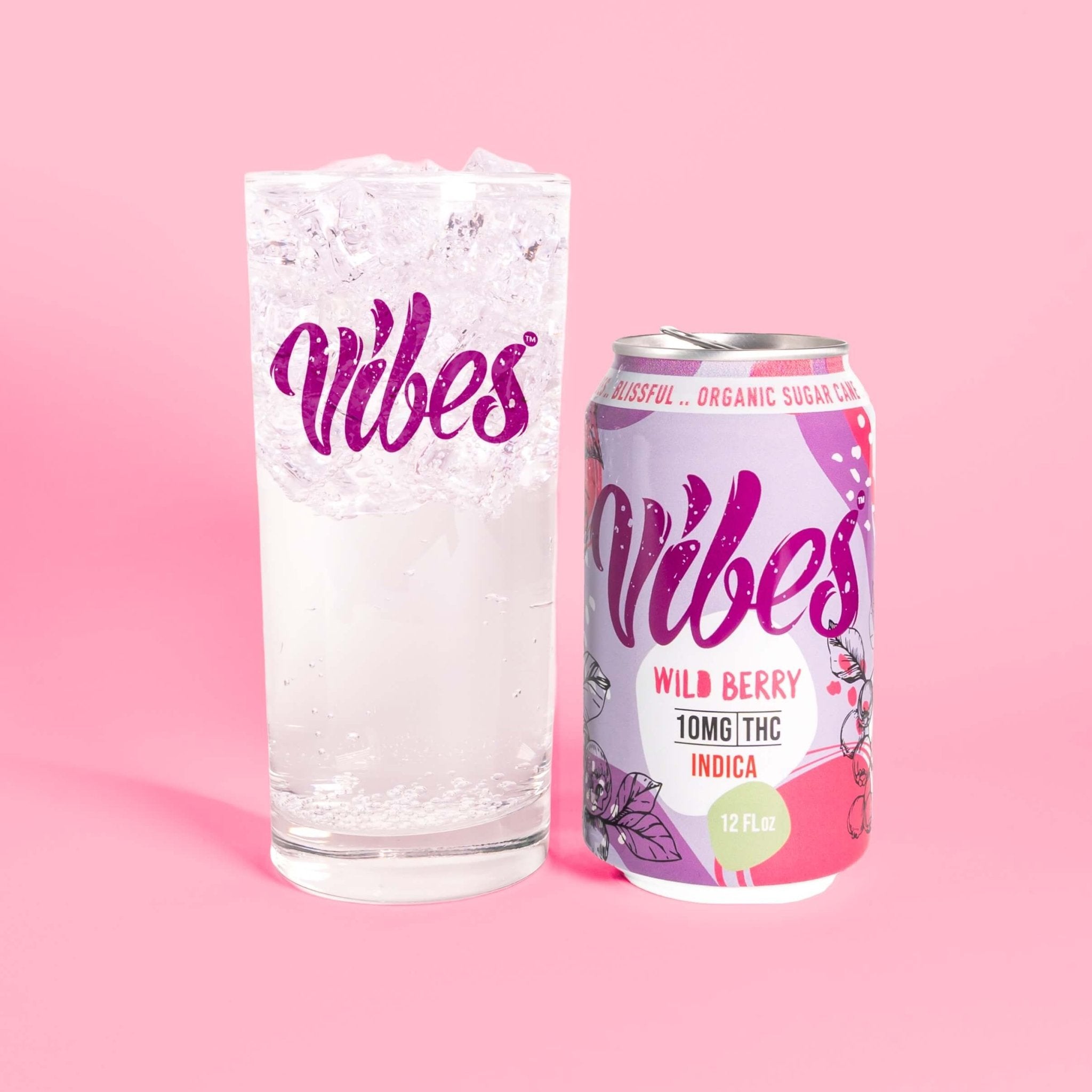Vibes™ Wild Berry Mellow | THC + CBD Cooler | 4 Pack | Nothing But