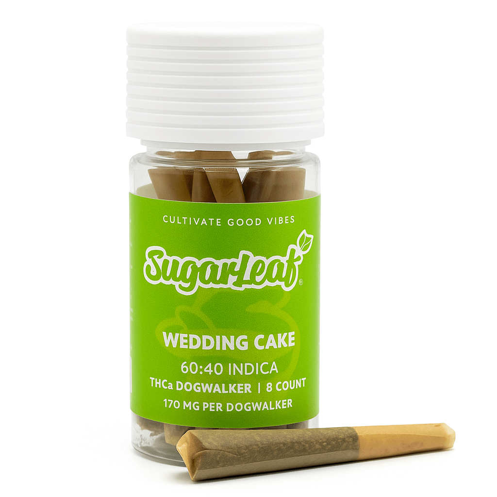Wedding Cake – Indica | THCA Dogwalkers 4 g (8 × 0.5 g Pre-Rolls)