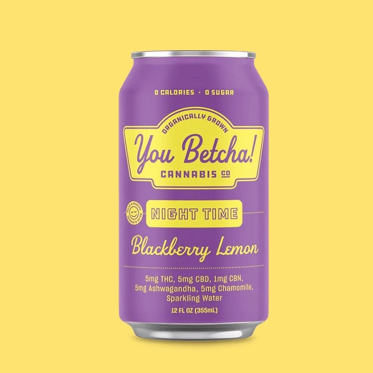 You Betcha! Blackberry Lemon Night Time Seltzer – 4-Pack